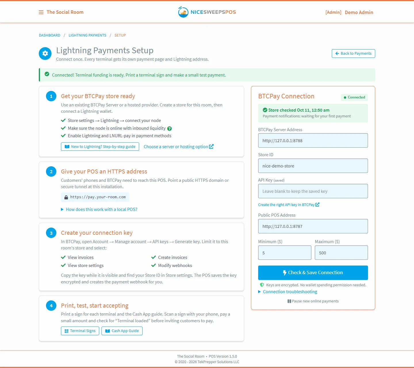 Lightning setup wizard